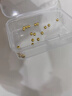 喜上眉梢足金999轉(zhuǎn)運珠3D硬金拋光面珠磨砂路路通DIY配飾散珠送禮女 4mm光珠【約0.6g】多顆重版 曬單實拍圖
