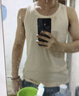 馬登工裝美式棉背心男健身運(yùn)動(dòng)老頭汗衫無(wú)袖t恤跨欄重磅螺紋坎肩打底 米白色 【拍2件減5元/夏季外穿] XL (180) 曬單實(shí)拍圖