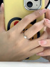 中國黃金鉆石鉑金戒指女求婚鉆戒白金婚戒結婚紀念日禮物送老婆女友生日一吻定情鉑金鉆戒-10分【京速達】 曬單實(shí)拍圖