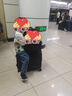 趣納爾兒童行李箱可騎可坐小型登機(jī)箱遛娃旅行箱上飛機(jī)拉桿箱學(xué)生騎行箱 石黑【六輪+杯架+可乘騎】 20英寸 【升級(jí)高配版】 曬單實(shí)拍圖