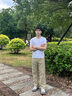 馬克華菲休閑褲男士夏季冰絲涼感薄款2025新款寬松直筒褲九分闊腿長褲子男 曬單實拍圖