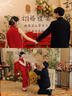 泰勒馬丁紅色旗袍新娘敬酒服2025新款新中式結(jié)婚訂婚回門(mén)禮服出閣服嫁衣 DF101 S 曬單實(shí)拍圖