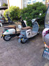 綠駒電動(dòng)車浣熊72V20AH新款電動(dòng)摩托車男女通勤代步NFC電瓶車 水晶北歐白-小黃鴨 曬單實(shí)拍圖