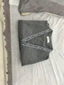 浪莎（LangSha）可定制浴袍洗澡汗蒸服男女大碼情侶睡衣桑拿服家居洗浴中心浴服 男款深灰色 棉麻汗蒸服 【清爽透氣】 XL 【量大優(yōu)惠/可定制】 曬單實(shí)拍圖