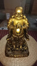 銅德禮飾彌勒佛家居招財擺件旺宅鎏金銅工藝菩薩擺件寺廟佛堂用品大肚笑佛 中號彌勒佛【23*19*39cm】 曬單實拍圖