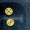 行金銀中足金999五帝幣手鏈轉(zhuǎn)運珠金錢幣DIY編繩手串手繩 生日禮物 嘉慶通寶（克重多退少補） 約0.5g 曬單實拍圖