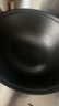 王源吉鐵鍋炒鍋雙耳蘇鍋王生鐵炒菜鍋鑄鐵無涂層圓底老式傳統(tǒng)大肚龜紋鍋 蘇鍋王【杉木蓋】 34cm 曬單實拍圖