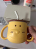 英氏（YEEHOO）兒童吸管杯水壺學(xué)生水杯寶寶喝水杯牛奶杯嬰兒用品增加輔食手柄杯 小狗牛奶杯 250ml 曬單實(shí)拍圖