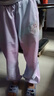 迪士尼愛(ài)莎公主冰絲褲防蚊褲兒童2025夏季薄款褲子PBZPL1026 漸變紫130 曬單實(shí)拍圖