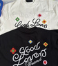 GOOD BRAND2025SSGOODLOVES立體刺繡花朵標(biāo)語(yǔ)短袖T恤輕奢感t恤 黑色  3D立體刺繡 M 頂配版 320G棉質(zhì) 曬單實(shí)拍圖