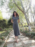 XIANGYUANGE法式小眾氣質(zhì)涼鞋女露趾厚底松糕一字帶夏季拼色粗跟絲帶羅馬鞋子 杏色 37 (235mm) 曬單實(shí)拍圖