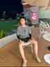 大王椰子鞋350莆田男鞋滿天星情侶透氣增高運(yùn)動(dòng)網(wǎng)面飛織真爆休閑鞋子男 350臟橙 42 碼 曬單實(shí)拍圖