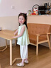 迪士尼寶寶女童套裝2025夏季新款洋氣時(shí)髦韓范女寶寶兩件套兒童輕薄夏裝 綠色套裝 褲長(zhǎng)九分褲 130 建議120-130cm4-5歲 正碼正 曬單實(shí)拍圖