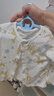 舒貝怡嬰兒衣服內(nèi)衣套裝兒童睡衣寶寶夏空調(diào)服純棉對(duì)開秋衣褲黃色90CM 曬單實(shí)拍圖