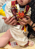 G.DUCKKIDS周歲禮服男寶寶唐裝中國風喜慶生日宴百天抓周服嬰兒衣服新生兒裝 紅色套裝+帽子 73cm 尺碼7-9個月(建議13-18斤) 曬單實拍圖