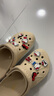 crocs卡駱馳貝雅卡駱班洞洞鞋|205089 冬日白/彩色-1LI 39(240mm) 曬單實(shí)拍圖