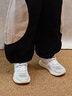 基諾浦 兒童學步鞋 25夏季透氣網(wǎng)面機能鞋 男女童鞋復(fù)古潮流系列GW1721 亮白/淡綠/灰色 25.5 160mm 適合腳長156-165mm 曬單實拍圖