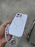 與樂(lè )（yule）Magsafe磁吸適用iPhone16手機殼掛脖硅膠掛繩蘋(píng)果15pro斜挎14plus鏡頭全包防摔男女液態(tài)保護套散熱 【遠峰藍+長(cháng)硅膠掛繩】軟糯親膚 iPhone16pro 曬單實(shí)拍圖