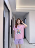 迪士尼貝妍睡衣女夏款純棉短袖短褲涼感套裝甜美少女唐老鴨家居服可外穿 D10787圖色 M 曬單實(shí)拍圖