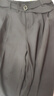 百圖betu女裝夏季新款休閑褲高腰闊腿褲寬松直筒休閑褲女2303T78 米白 M 曬單實拍圖