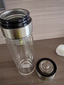 Stanisic德國(guó)品牌一鍵開(kāi)蓋雙層高檔玻璃杯茶水分離水杯子車(chē)載男商務(wù)泡茶杯 紳士黑【茶水分離】速開(kāi)320ML 曬單實(shí)拍圖