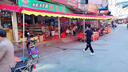 喜芝悅店鋪專用斜面?zhèn)銘敉鈹[攤專用雨棚遮陽棚酒席帳篷防水遮陽傘停車棚 粗棚架+牛津頂布+3面圍布 4米斜面寬x12米長【6腳】 曬單實(shí)拍圖
