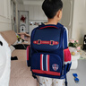 劍橋樹書包小學生男孩1-4年級兒童減負護脊大容量雙肩包 學院風藏青紅 曬單實拍圖