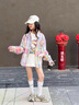 女童超好看襯衫長袖春季2025新款兒童格子襯衣春秋女大童薄款外套 襯衫外套【含小熊鏈條掛件】 150 曬單實拍圖