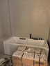 MCEN家用扶手浴缸情侶泡澡SPA沖浪按摩恒溫加熱獨(dú)立小戶型亞克力浴池 浴缸+五件套 160cm 曬單實(shí)拍圖