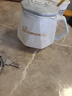 杯子ins 高顏值馬克杯情侶款杯子喝水杯家用杯子陶瓷帶蓋勺石紋杯 灰色杯+蓋+勺 1個(gè) 400ml 曬單實(shí)拍圖