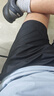 迪卡儂（DECATHLON）運動短褲男運動訓(xùn)練夏季薄款冰絲涼感速干休閑健身跑步寬松運動褲 基礎(chǔ)款-黑色 2XL 曬單實拍圖