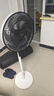 美的（Midea）電風(fēng)扇家用遠(yuǎn)距送風(fēng)遙控智能落地扇七葉智能感溫立式電扇宿舍臥室搖頭 40CM大網(wǎng)罩黑白色35bjd 曬單實(shí)拍圖