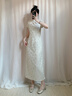 卓詩尼粗跟瑪麗珍女鞋2025年新款秋季一字帶小皮鞋配裙子淺口單鞋高跟鞋 香檳色 37 曬單實拍圖