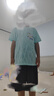 巴布豆男童運動套裝2025夏季新款兒童速干透氣衣服涼感寬松吸汗帥氣童裝 綠 聰明三巴布X 140 曬單實拍圖