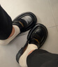 森達(dá)樂福鞋女款2025春秋新款商場(chǎng)同款厚底增高學(xué)院風(fēng)單鞋XLX01AA5 黑色 37 曬單實(shí)拍圖