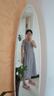 佐丹奴裙子女夏季純棉府綢純色收腰壓褶圓領(lǐng)連衣裙女05465322 曬單實(shí)拍圖