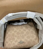 蔻馳（COACH）【品牌直供】LAUREL女士小號(hào)HOBO流浪包 沙黃色拼灰褐色 七夕禮物 曬單實(shí)拍圖
