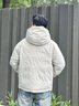 Teenie Weenie Men小熊男裝三防連帽防風(fēng)寬松90鴨絨鎖溫厚款羽絨服 淺卡其色 M 曬單實(shí)拍圖