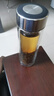 蘇泊爾（SUPOR）玻璃杯茶水分離男士水杯雙層高硼硅玻璃耐高溫大容量泡茶杯子禮物 行硯黑400mL 曬單實拍圖