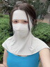 吉普（JEEP）防曬面罩女士全臉冰絲口罩夏季防紫外線(xiàn)臉基尼遮陽(yáng)戶(hù)外騎行 米色  曬單實(shí)拍圖