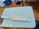 菜刀切菜板套裝切肉片刀砧板案板鋒利水果刀家用學(xué)生宿舍輔食小刀 冰川藍【菜板+切片刀】 曬單實(shí)拍圖