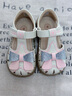 泰蘭尼斯女童涼鞋夏季新款公主涼鞋小女孩休閑鞋防滑軟底蝴蝶結童鞋 白/粉 24 內長(cháng)15.5cm適合腳長(cháng)15.0 曬單實(shí)拍圖