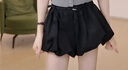 UR2025春季新款女蝴蝶結松緊腰抽繩花苞超短款短褲UYU650006 曬單實(shí)拍圖