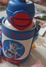 杯具熊（BEDDYBEAR）開口雙飲蓋兒童保溫杯帶吸管水杯316鋼大容量保溫壺600ML賽羅出擊 曬單實(shí)拍圖