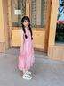 G.DUCKKIDS小黃鴨童裝女童夏裝裙子2025新款兒童夏天雪紡公主裙女大童連衣裙 粉色 140 (建議125-135cm 7-8周歲） 曬單實(shí)拍圖