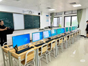 學(xué)校機房電腦桌微機室電腦桌培訓室電腦桌椅單人雙人臺式網(wǎng)吧桌椅 1400*600*750（直角后置機箱） 曬單實(shí)拍圖