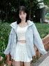 JEEP SPIRIT吉普沖鋒衣外套女款春季2025新款開春小個子薄款寬松女裝夾克 女款-清水蘭【單外套】 S 曬單實(shí)拍圖