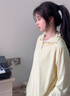 CEENIU奶黃色防曬衣女款冰絲透氣2025新款夏季寬松輕薄款戶外防曬服外套 活力黃 L 適合166-175cm，體重150斤以下 曬單實(shí)拍圖