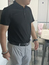 勁霸男裝（K-Boxing）短袖T恤男舒適休閑商務(wù)通勤短袖polo領(lǐng)FTBG2380 黑色 180  曬單實(shí)拍圖