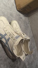 Onitsuka Tiger鬼塚虎懶人鞋男女同款舒適透氣輕便休閑鞋MEXICO 66? SLIP-ON 米色/淺灰 37.5 曬單實(shí)拍圖